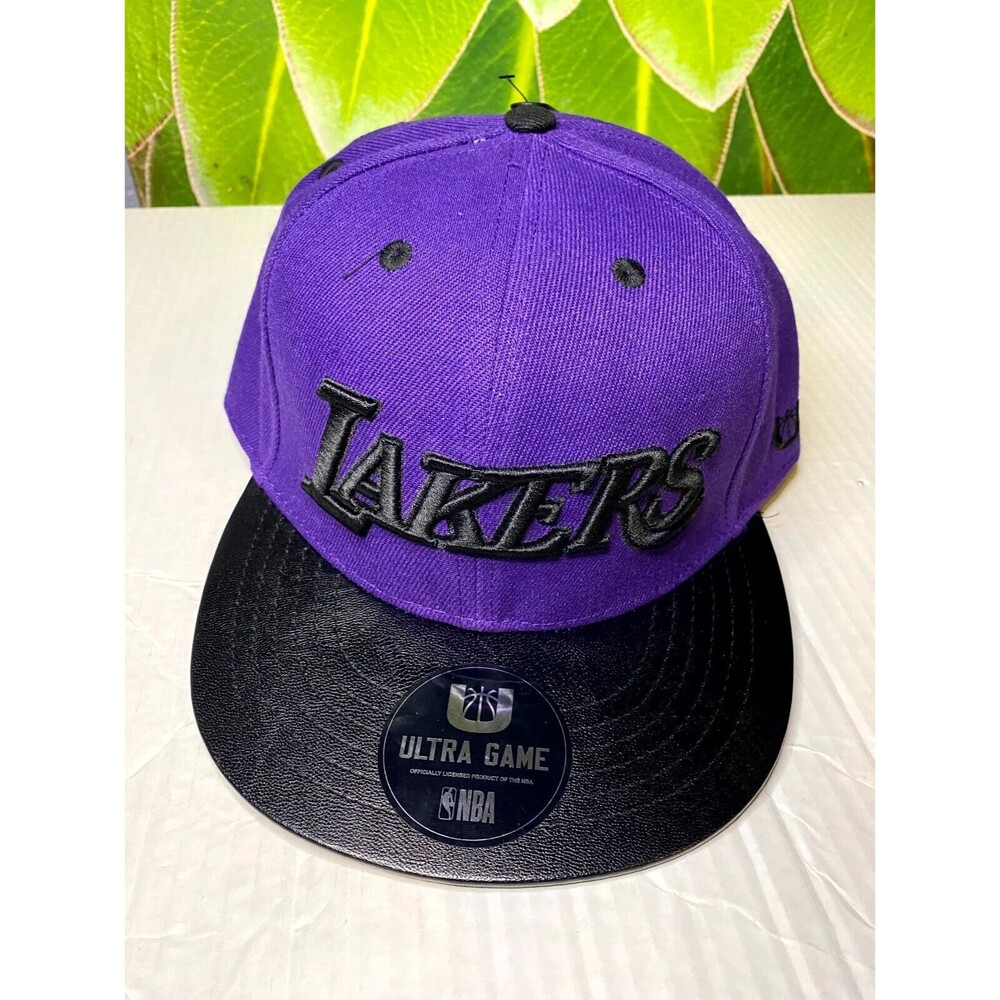 NBA Ultra Game Los Angeles Lakers Hat Cap Hard Logo Adjustable Snapback - NEW